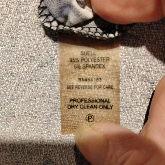 Calvin Klein Women's Sleeveless Black/Blue/White Cowl Neck Tank Top Size Small - Picture 5 of 8